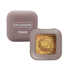 NOVO 10 Colors Glitter Eyeshadow Gel Metallic Powder Pigment Perfume Shining Cosmetics Eye Makeup Highlighter Creamy Palette