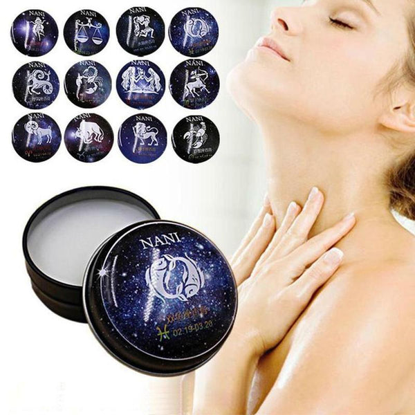 Universal 12 Constellation Solid Perfume Portable Skin Care Balm Deodorants Antiperspirants Women Men Body Romantic Fragrance