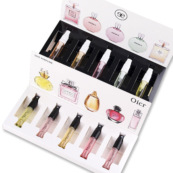 New Brand Perfume Women Set Atomizer Essential Oil Lasting Parfum Fashion Fashion Lady Flower Fruit Fragrance Beautiful Package