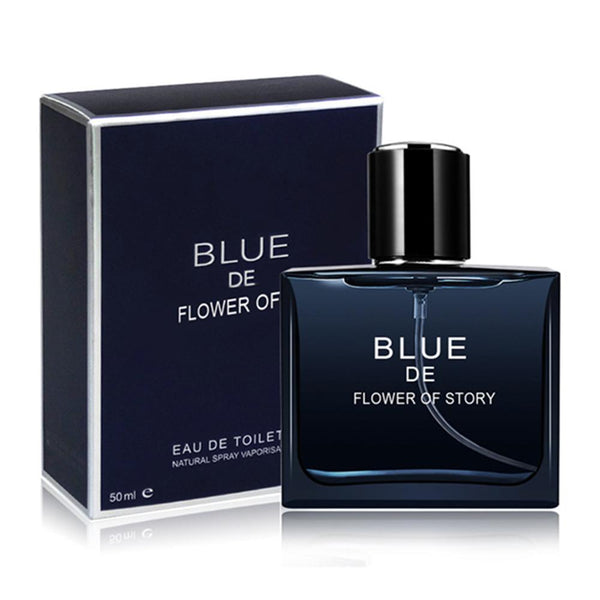 Blue 50ml Long Lasting Perfume Men Marine Spray Glass Bottle Parfum Portable Classic Flower Fragrance Deodorant For men