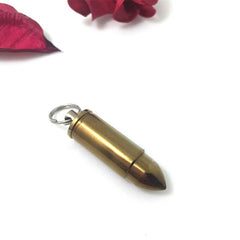 EDC Bullet Necklace Titanium Alloy Waterproof Box Cart Safe Pill Box Portable Pure Titanium Hollow Pendant Can Hold Perfume