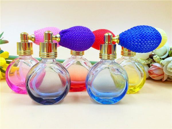 10ml Fashion Gasbag Glass Perfume Sprayer Refillable Pump Empty Bottle Atomizer Pocketable Spray Vials 10pcs/lot FZ321