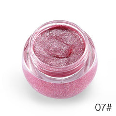 Love Alpha Glitter Eyeshadow Gel Metallic Powder Pigment Perfume Shining Cosmetics 3D Eye Makeup Highlighter Creamy Palette