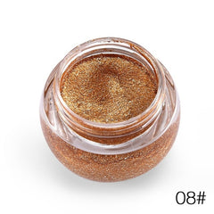 Love Alpha Glitter Eyeshadow Gel Metallic Powder Pigment Perfume Shining Cosmetics 3D Eye Makeup Highlighter Creamy Palette