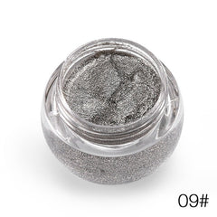 Love Alpha Glitter Eyeshadow Gel Metallic Powder Pigment Perfume Shining Cosmetics 3D Eye Makeup Highlighter Creamy Palette